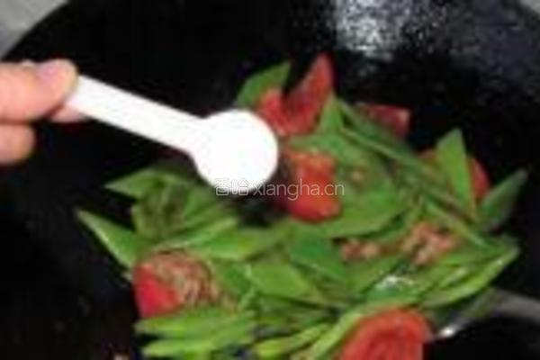 番茄肉片炒芸豆的做法图解8