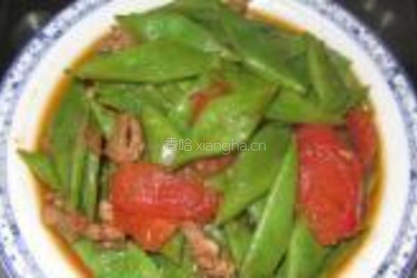 番茄肉片炒芸豆的做法图解9