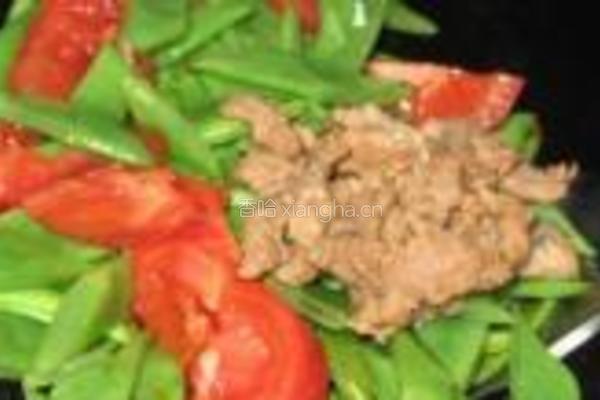 番茄肉片炒芸豆的做法图解7