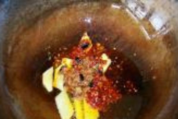清肺黄豆烧猪红的做法图解4