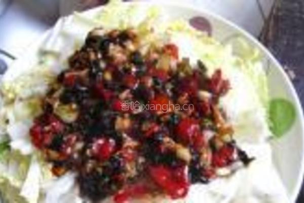 豉汁蒸粉丝娃娃菜的做法图解9