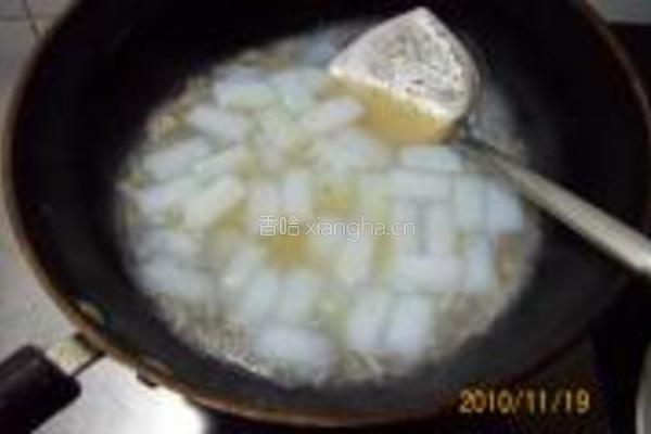 大蒜鸡杂炒麻腐的做法图解11