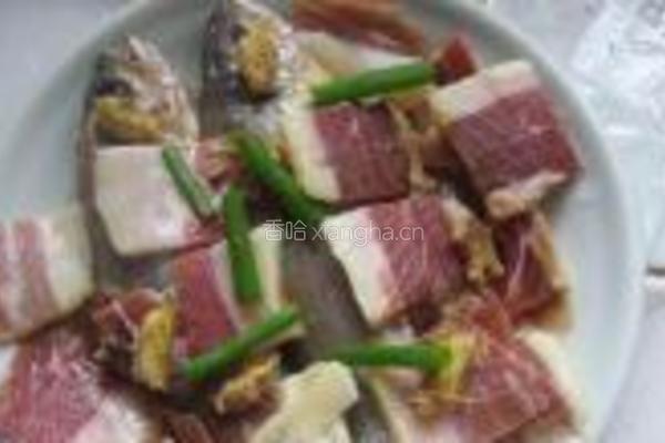 火腿蒸小黄鱼的做法图解4
