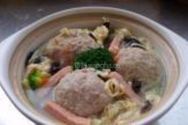 清蒸狮子头的做法图解15