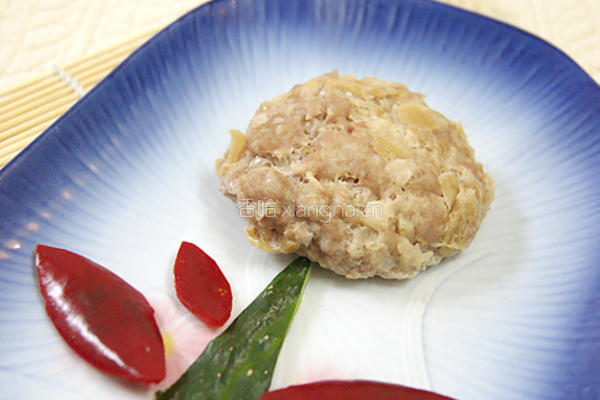 花朵肉饼