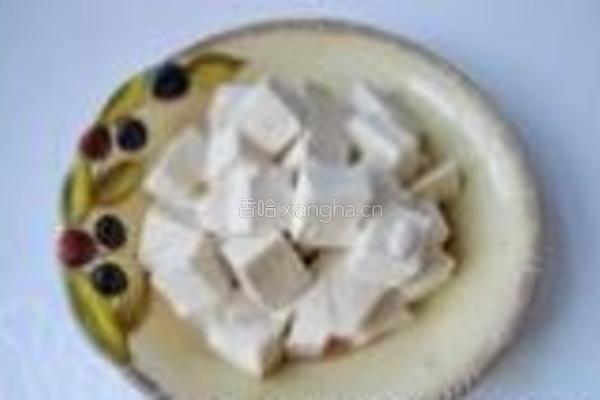 凉拌麻香豆腐的做法图解4