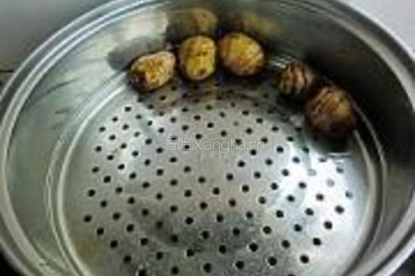芋头豆沙糕的做法图解2