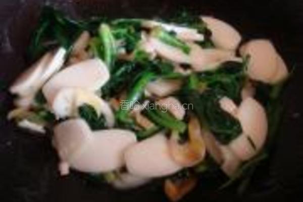 菠菜炒年糕的做法图解9