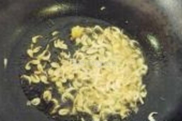 虾皮菜心的做法图解3