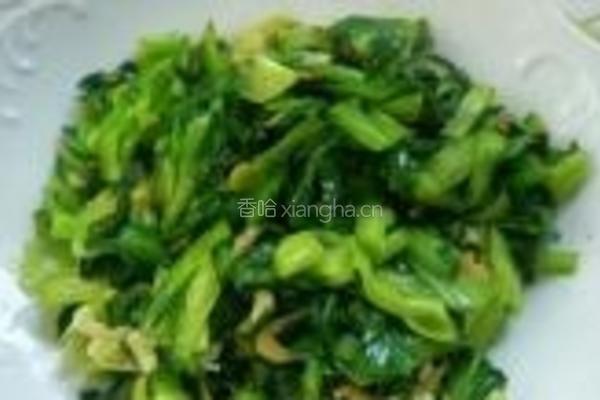 虾皮菜心的做法图解6