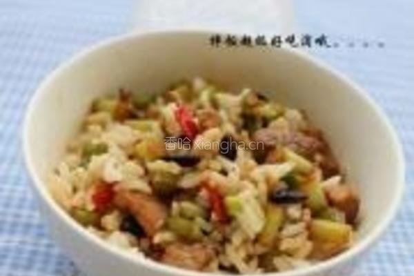 豆豉蒜苗炒肉丁的做法图解5
