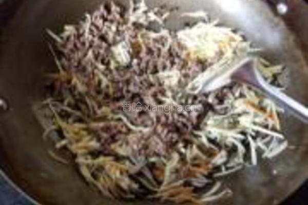 茭白牛肉丝的做法图解12