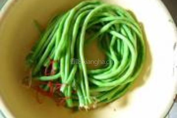 风味脆豇豆的做法图解3