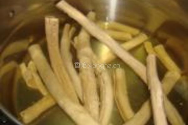 豆笋烧鸭子的做法图解8