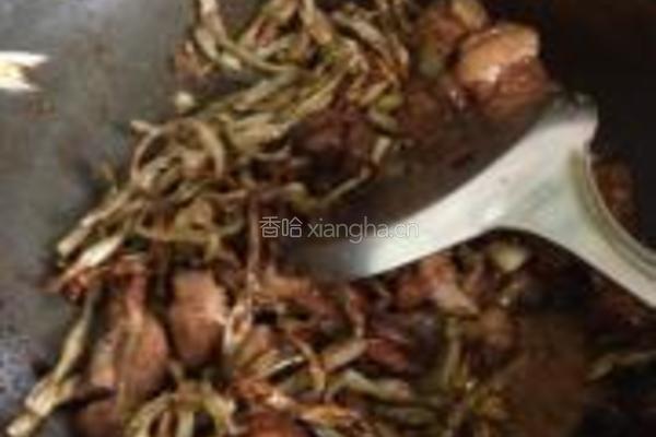 干豇豆炖肉的做法图解8
