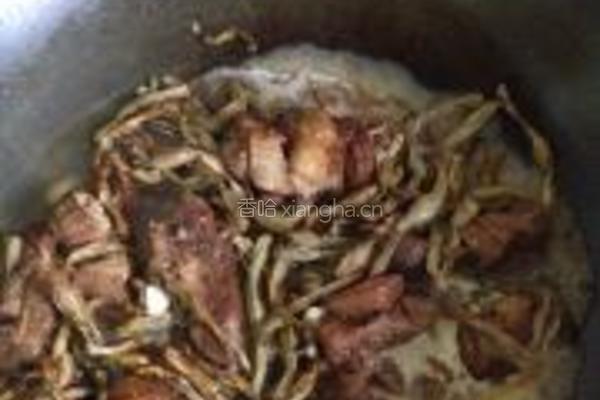 干豇豆炖肉的做法图解9