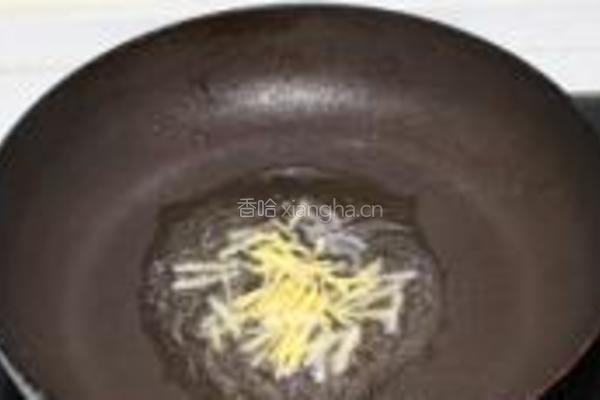 韭菜豆芽炒猪肝的做法图解2