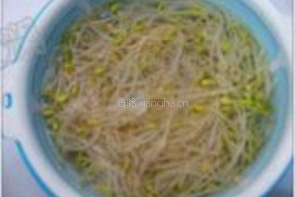 拌黄豆芽的做法图解2