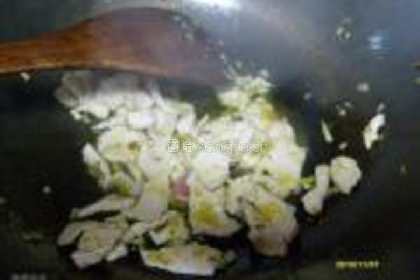 佛手炒肉片的做法图解2