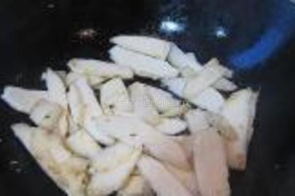 海参炒淮山的做法图解4