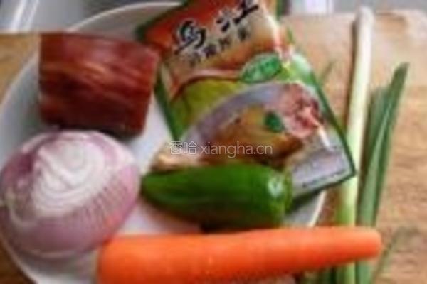 酱五花榨菜小炒肉的做法图解1