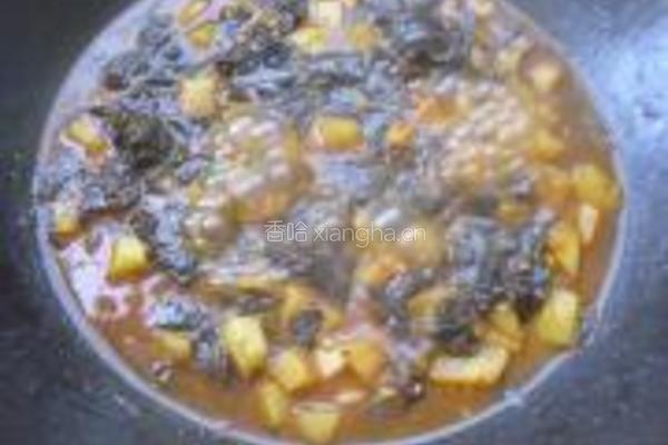苏子叶泡菜烧土豆的做法图解7