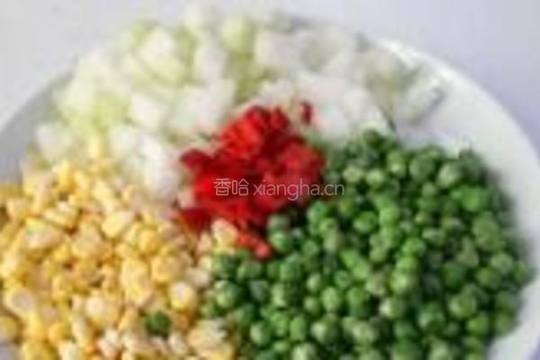 豌豆炒冬瓜的做法图解1