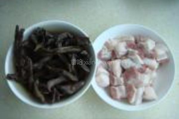 四季豆干烧肉的做法图解1