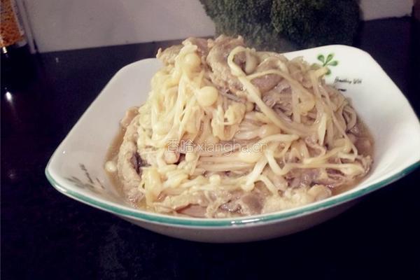 羊肉金针菇