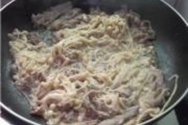 羊肉金针菇的做法图解6