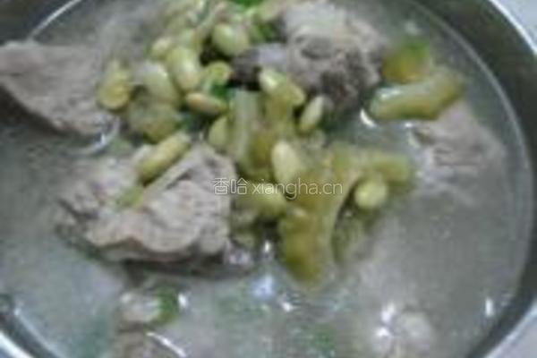 毛豆苦瓜排骨汤的做法图解8
