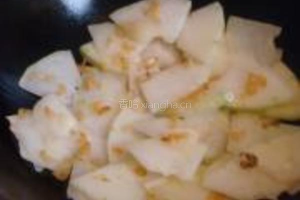 虾米炒冬瓜的做法图解4