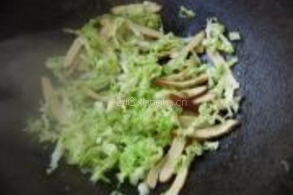 白菜豆干汤面的做法图解4