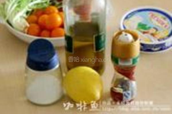 风干火腿奶酪沙拉的做法图解2