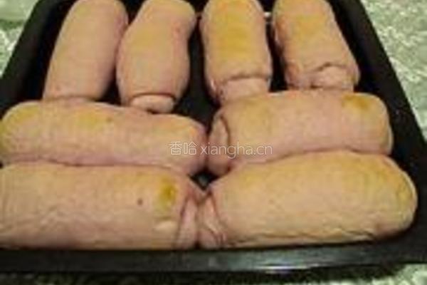 肉松馅紫薯面包的做法图解11