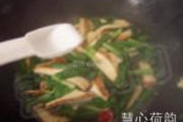 韭菜炒香干的做法图解13