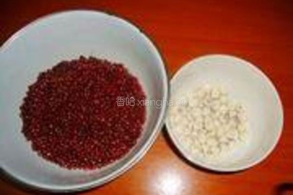 炼乳莲子红豆沙的做法图解1