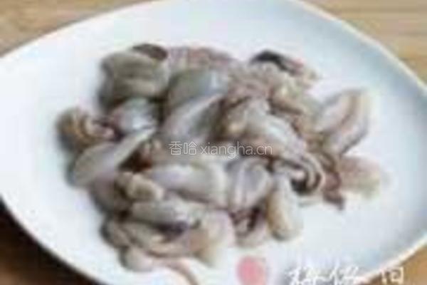 章鱼炒韭葶的做法图解2