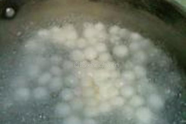 蛋花酒酿丸子的做法图解3