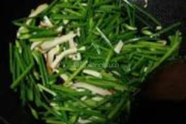香干鸡丝炒蒜苗的做法图解8