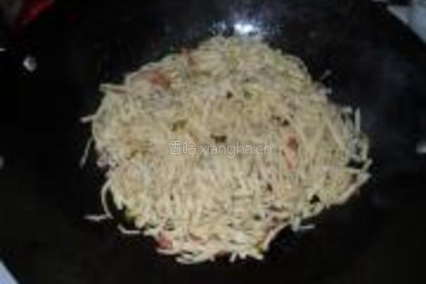 鸭丝炒干豆腐丝的做法图解7