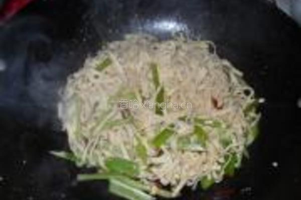 鸭丝炒干豆腐丝的做法图解8