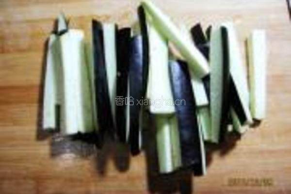 剁椒金针蒸茄条的做法图解1