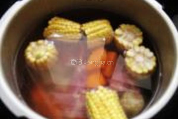 红萝卜山药龙骨汤的做法图解7