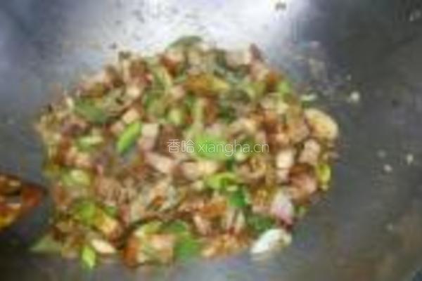 烧肉炒蒜苗的做法图解5