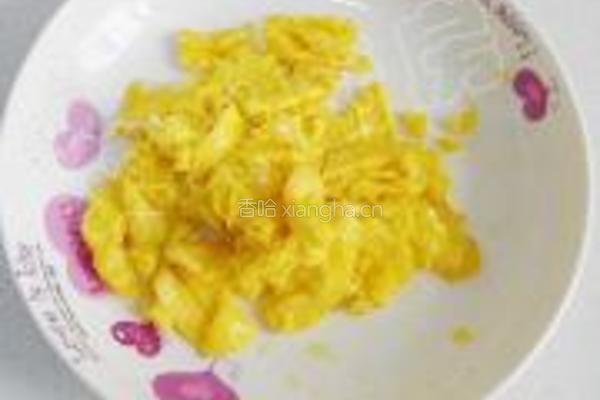 青菜蛋炒饭的做法图解8