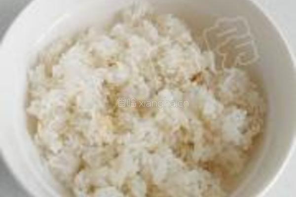 青菜蛋炒饭的做法图解1