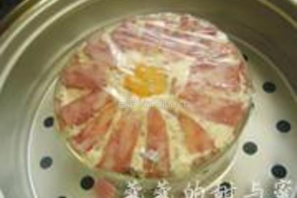 腊肠蒸鸡豆腐的做法图解7