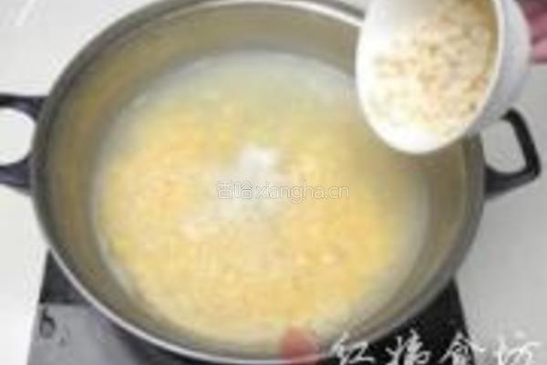 小米山药粥的做法图解7