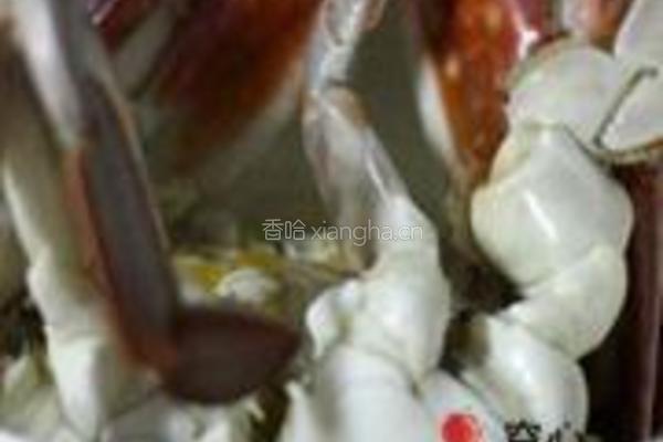 葱油倒立蟹的做法图解5